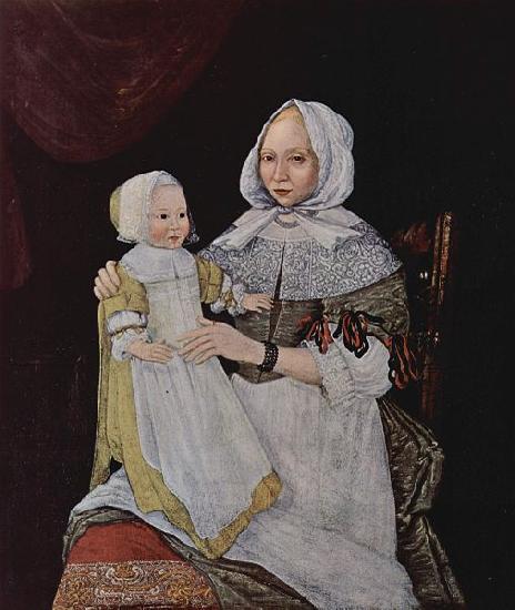 unknow artist Elisabeth Freake und ihrer Tochter Mary oil painting picture